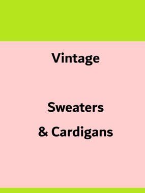 Vintage Sweaters & Cardigans
